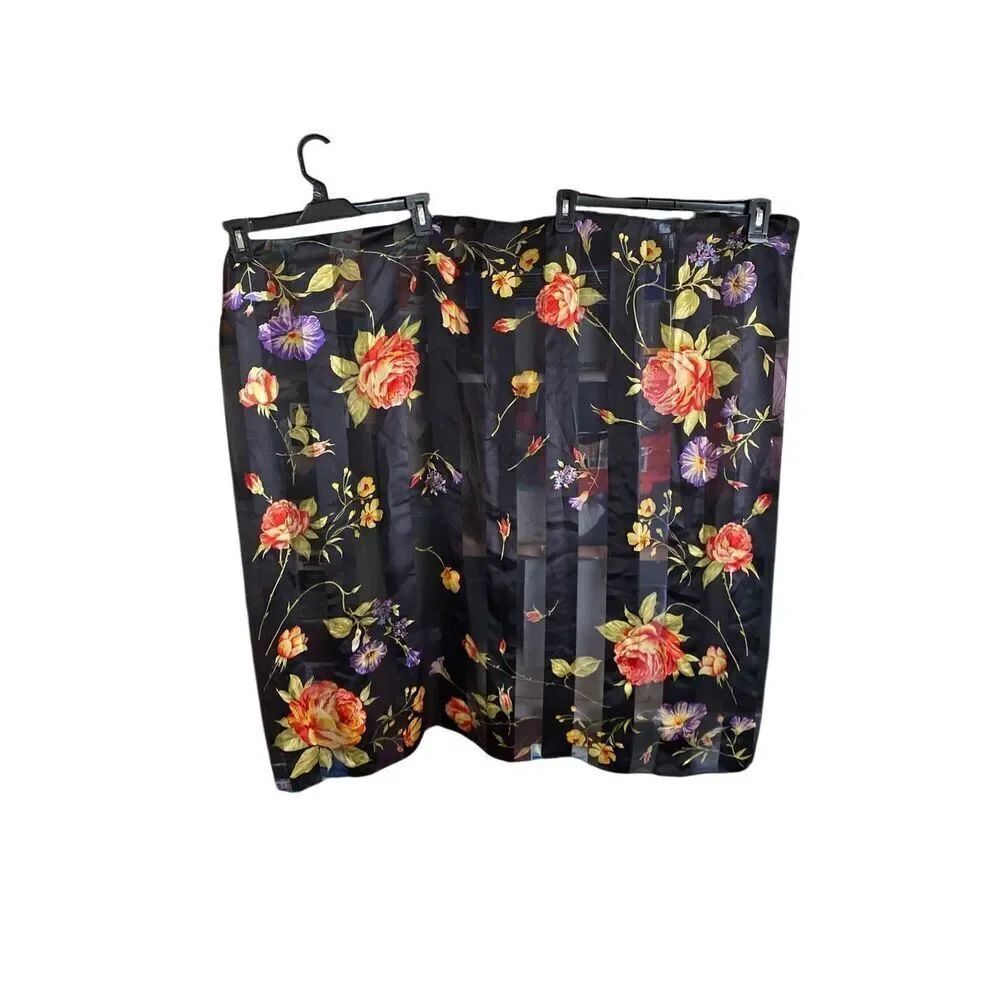 Echo women’s 100% silk floral print square scarf 34x34